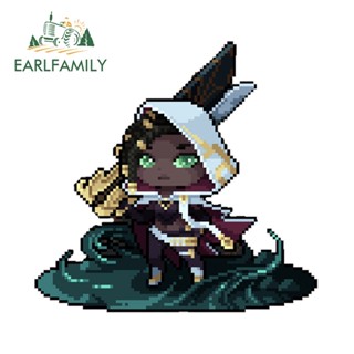 Earlfamily สติกเกอร์ Senna League of Legends Pixel กันน้ํา ขนาด 13 ซม. x 12.4 ซม. สําหรับติดตกแต่งหน้าต่างรถยนต์