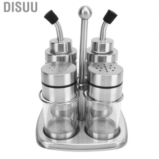 Disuu Spice Container Easy To Clean Large  Stainless Steel Seasoning Box Simple Style for Kitchen