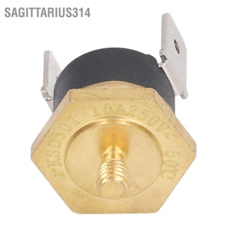 Sagittarius314 5PCS KSD301 เทอร์โมทองแดง Bimetal ปกติปิด M4 Snap Disc สวิตช์อุณหภูมิ 250V