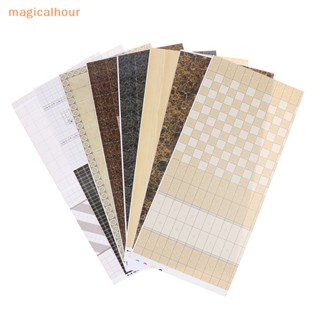 Magicalhour^^ สติกเกอร์วอลเปเปอร์ แฮนด์เมด DIY สําหรับตกแต่งบ้านตุ๊กตา 2 ชิ้น