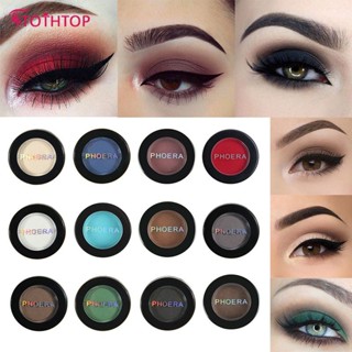 Phoera 12 สี Natural Matte Eye Shadow Waterproof Palette Pigment Nude Silky Powder Long Lasting Waterproof Eyeshadow Cosmetic [TOP]