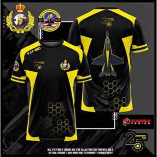 เสื้อยืด พิมพ์ลาย 25TH F/A-18D HORNET ANNIVERSARY