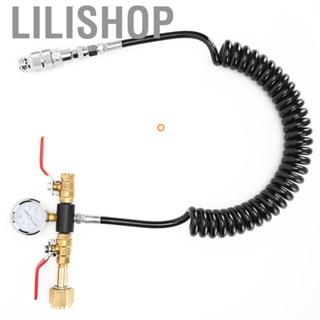 Lilishop European TR21-4  W21.8-14 CO2 Valve Soda Hose Cylinder Refill Adapter with 3000psi Meter Kit Accessories