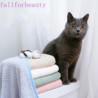 FALLFORBEAUTY ผ้าขนหนูไฟเบอร์ แบบนิ่ม แบบแห้งเร็ว สําหรับอาบน้ําสัตว์เลี้ยง