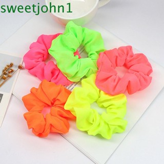 Sweetjohn ยางมัดผมสีนีออนสําหรับผู้หญิง