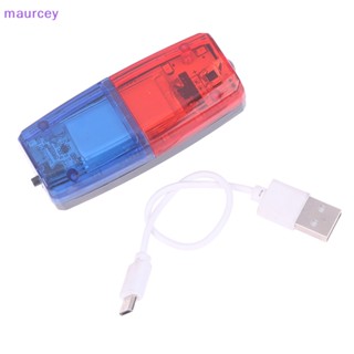 Maurcey โคมไฟตํารวจฉุกเฉิน LED สีแดง สีฟ้า แบบชาร์จไฟได้