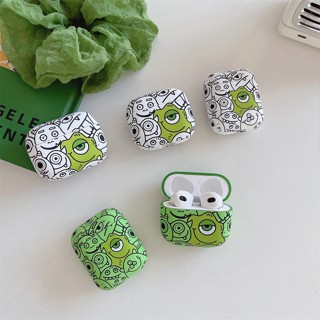 เคสซิลิโคน เคส Airpods Pro2 AirPods Pro Airpods 3 gen3 AirPods 2 Cartoon Cartoon Monsters University ไมค์ วาซอว์สกี้ Mike Wazowski Mr. Q &amp; เจมส์ พี. ซัลลีย์ James P. Sulley Protective Silicone Case