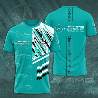 เสื้อยืดแขนสั้น พิมพ์ลาย Mercedes Petronas 7 One Team F1 แฟชั่นฤดูร้อน สําหรับผู้ชาย และผู้หญิง ไซซ์ 5XL