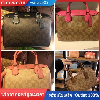 Mini Bennett Satchel F36702 F36187 กระเป๋าบอสตันกระเป๋าสะพายไหล่แนวทแยงขนาดเล็กแบบสบาย COAC H ๆ กระเป๋าสะพายหมอน