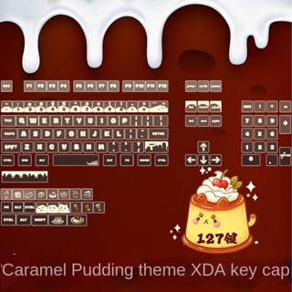 Xda ปุ่มกดคีย์บอร์ด ธีมพุดดิ้ง คาราเมล PBT