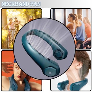 Portable Neck Fan Hands Free Bladeless Fan USB Wearable Personal Fan 3 Speeds