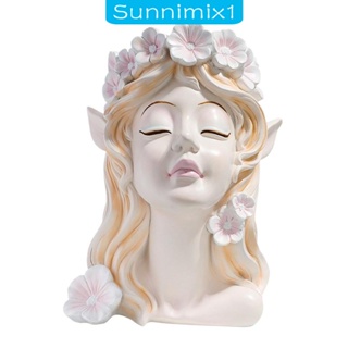 [Sunnimix1] รูปปั้นเรซิ่น รูปเด็กผู้หญิง สําหรับตกแต่งบ้าน เคาน์เตอร์ เฟอร์นิเจอร์