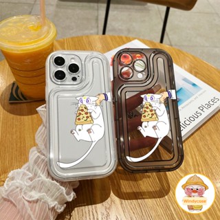 เคสโทรศัพท์มือถือ TPU แบบนิ่ม ลายแมวกินเค้ก กันกระแทก สําหรับ Iphone X XS XR XsMax IP 7 8 Plus 11 Pro Max 12 13 14 Pro Max