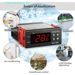 Trillioncatalpa เครื่องควบคุมอุณหภูมิดิจิตอล 220V STC-1000 พร้อมเซนเซอร์

   Th