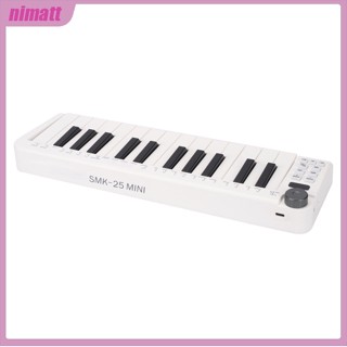 Ni Midi คีย์บอร์ดไร้สาย 25 คีย์ ขนาดเล็ก แบบพกพา ชาร์จ Usb