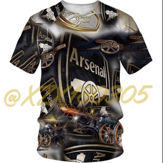 (ทั้งหมดในสต็อก Xzx180305) เสื้อแขนสั้น พิมพ์ลาย Arsenal Premier League 3D แห้งเร็ว คุณภาพสูง 15