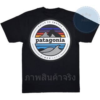 📦พร้อมส่ง ⭐ patagonia ⭐　เสื้อยืด คอกลม แขนสั้น แฟชั่น ภูเขา พาตาโกเนีย ปาตาโกเนีย built to endure パタゴニア unisex