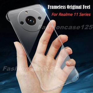 เคสโทรศัพท์มือถือ PC แข็ง แบบใส บางพิเศษ กันกระแทกสี่มุม สําหรับ Realme 11 Pro Plus Realme11 11Pro Pro+ 5G 2023