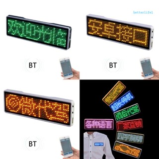 Btm ป้ายชื่อ LED ใช้ซ้ําได้ ป้ายชื่อ ป้ายชื่อ แบบชาร์จไฟได้ หน้าจอ LED การ์ด