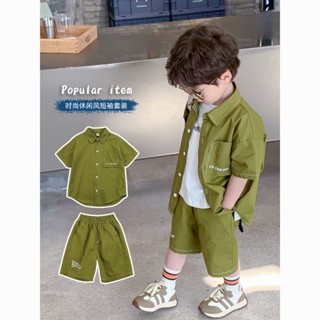 เสื้อท็อปส์ กางเกง + กางเกง สําหรับเด็กผู้ชาย