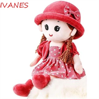 Ivanes ตุ๊กตาเจ้าหญิง ผ้ากํามะหยี่ขนนิ่ม ขนาด 35 ซม. ถอดออกได้ สําหรับตกแต่งห้องเด็ก