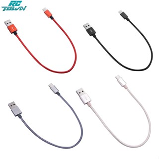 Rctown 3a สายชาร์จ Usb Type C ซิงโครไนซ์วันที่ ชาร์จเร็ว สําหรับโทรศัพท์มือถือ คอมพิวเตอร์ แท็บเล็ต 30 ซม.