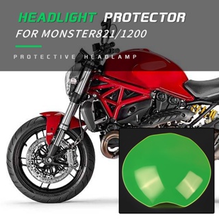 แผ่นป้องกันเลนส์ไฟหน้า สําหรับ Ducati Monster 821 1200 14-18