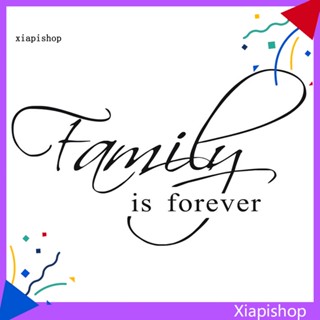 Xps สติกเกอร์ติดผนัง มีกาวในตัว ลาย Family Is Forever ลอกออกได้ สําหรับตกแต่งบ้าน