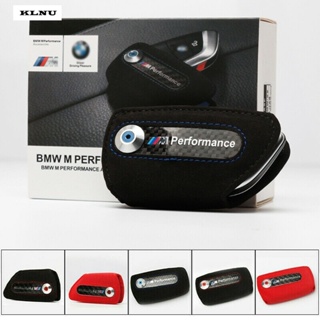 Klnu เคสกุญแจรีโมตรถยนต์หนัง ลายโลโก้ M สําหรับ BMW 3 5 6 X1 M1 GT F20 F10 F30 520 525 520I 530D E34 E46 E60 E90 1 ชิ้น