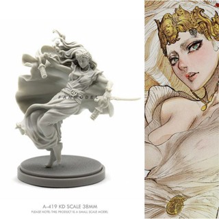 โมเดลทหารเรซิ่น Death Country Kingdom Death ขนาด 38 มม. สีขาว