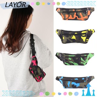 LAY กระเป๋าซิป ลายพราง Fanny pack