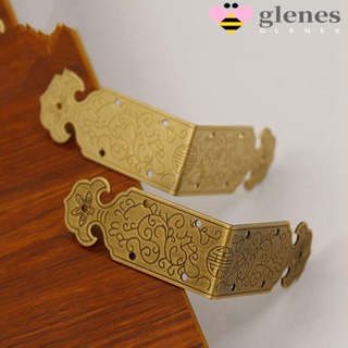 Glenes ตัวยึดมุมกระเป๋าเดินทาง โลหะ สีบรอนซ์ สไตล์โบราณ 8 ชิ้น