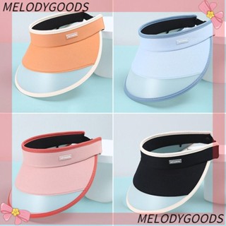 MELODG หมวกกันแดด ป้องกันรังสียูวี สามารถพับได้ แฟชั่นฤดูร้อน