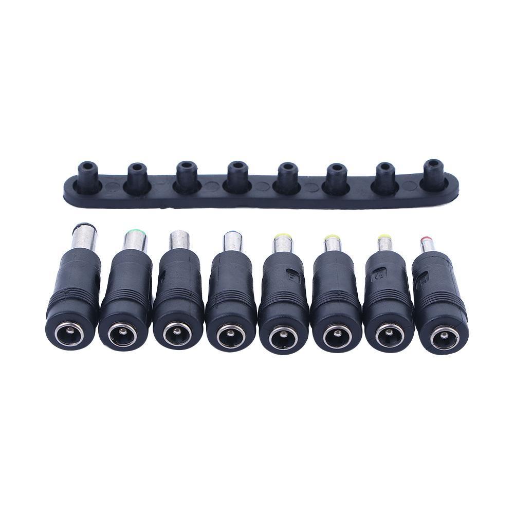 Pewany ปลั๊กเปลี่ยนได้ 5.5 * 2.1 มม. 8 สายชาร์จชาย Universal 8 in 1 1 M สาย DC Connector