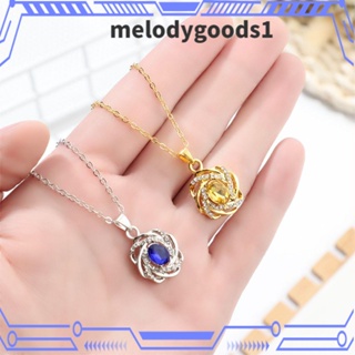 Melodygoods1 สร้อยคอโช้กเกอร์ ลายดอกไม้ เครื่องประดับแฟชั่นสตรี