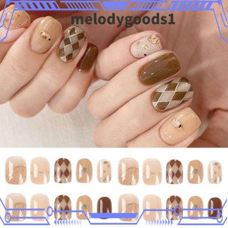 Melodygoods1 เล็บปลอม แบบกด 24 ชิ้น