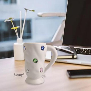 [Homyl] แก้วกาแฟเซรามิค พอร์ซเลน พร้อมหูจับ ของขวัญ สําหรับบ้าน ออฟฟิศ แฟนสาว