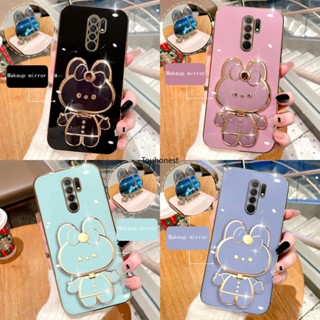 เคส Xiaomi Redmi Note 8 Pro เคส Redmi A1 Plus เคส Redmi 10C Casing Redmi K20 Pro Case Redmi 7 Case Redmi 8A Case Cute Bunny Bracket Cartoon Stand Vanity Mirror Rabbit Holder Phone Cover Cassing Cases Case KT น่ารัก กระต่าย ตัวยึด การ์ตูน ขาตั้ง