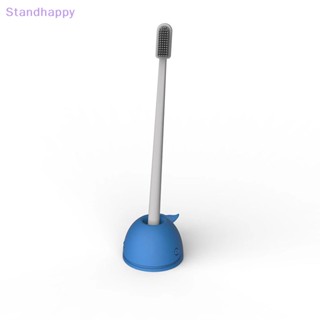 Standhappy ใหม่ ที่วางแปรงสีฟัน ซิลิโคน รูปปลาวาฬน่ารัก ขนาดเล็ก สามสี สําหรับสํานักงาน