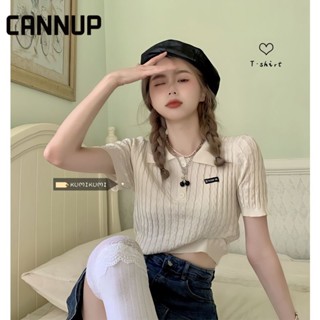 CANNUP เสื้อยืดผู้หญิง สะดวกสบาย และทันสมัย A23K02W