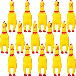 15 ชิ้น ยาง ไก่ กรีดร้อง บีบ แปลกใหม่ บีบ เสียงดัง หย่อนคล้อย ไก่ แปลกใหม่ อุปกรณ์สําหรับสุนัข สัตว์เลี้ยง