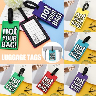 New Luggage Tags NOT YOUR BAG Baggage Label Name Address Suitcase Travel Holiday