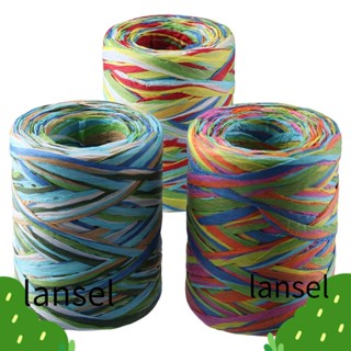 Lansel ริบบิ้นเส้นด้าย Raffia 6 สี 80 เมตร สําหรับงานฝีมือ DIY