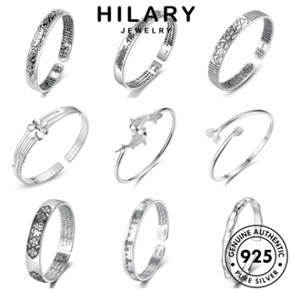 HILARY JEWELRY ต้นฉบับ ผู้หญิง เงิน กำไลข้อมือ มอยส์ซาไนท์ไดมอนด์ แฟชั่น เครื่องประดับ เครื่องประดับ แท้ 925 กำไล เกาหลี เรียบง่าย Silver ผู้หญิง M057