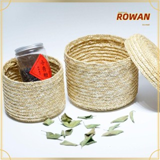 Rowans ตะกร้าผ้าสาน แฮนด์เมด ทนทาน สําหรับจัดเก็บขนมขบเคี้ยว