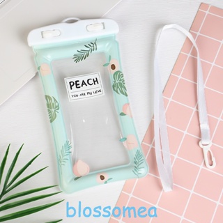 Blossomea กระเป๋าใส่โทรศัพท์มือถือ PVC กันน้ํา ลายการ์ตูน สําหรับดําน้ํา