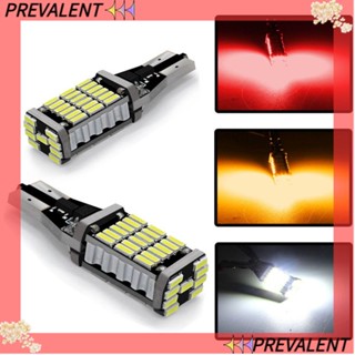 Preva หลอดไฟเลี้ยวรถยนต์ LED T15 45SMD 4014 DC 12V ทนทาน แบบเปลี่ยน 6 ชิ้น