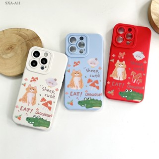 Samsung Galaxy A11 A12 A13 A23 A32 A51 A71 A52 A52S A50 A50S A30S A53 4G 5G Cartoon Animals เคส เคสโทรศัพท์