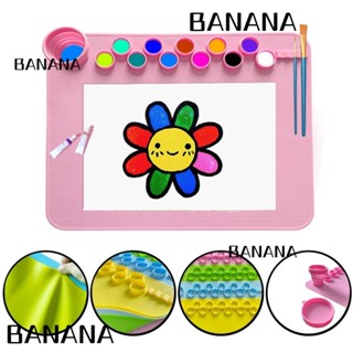 Banana1 แผ่นปั๊มสีน้ํา ซิลิโคน ทนทาน กันน้ํา สําหรับงานจิตรกรรม งานฝีมือ