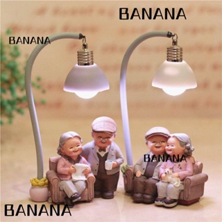 Banana1 ฟิกเกอร์เรซิ่นตั้งโต๊ะ รูปปั้นคู่รัก สไตล์โมเดิร์น สําหรับตกแต่งบ้าน งานแต่งงาน